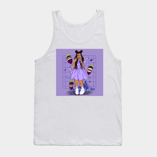 Taro Tea Tank Top by aliyahart